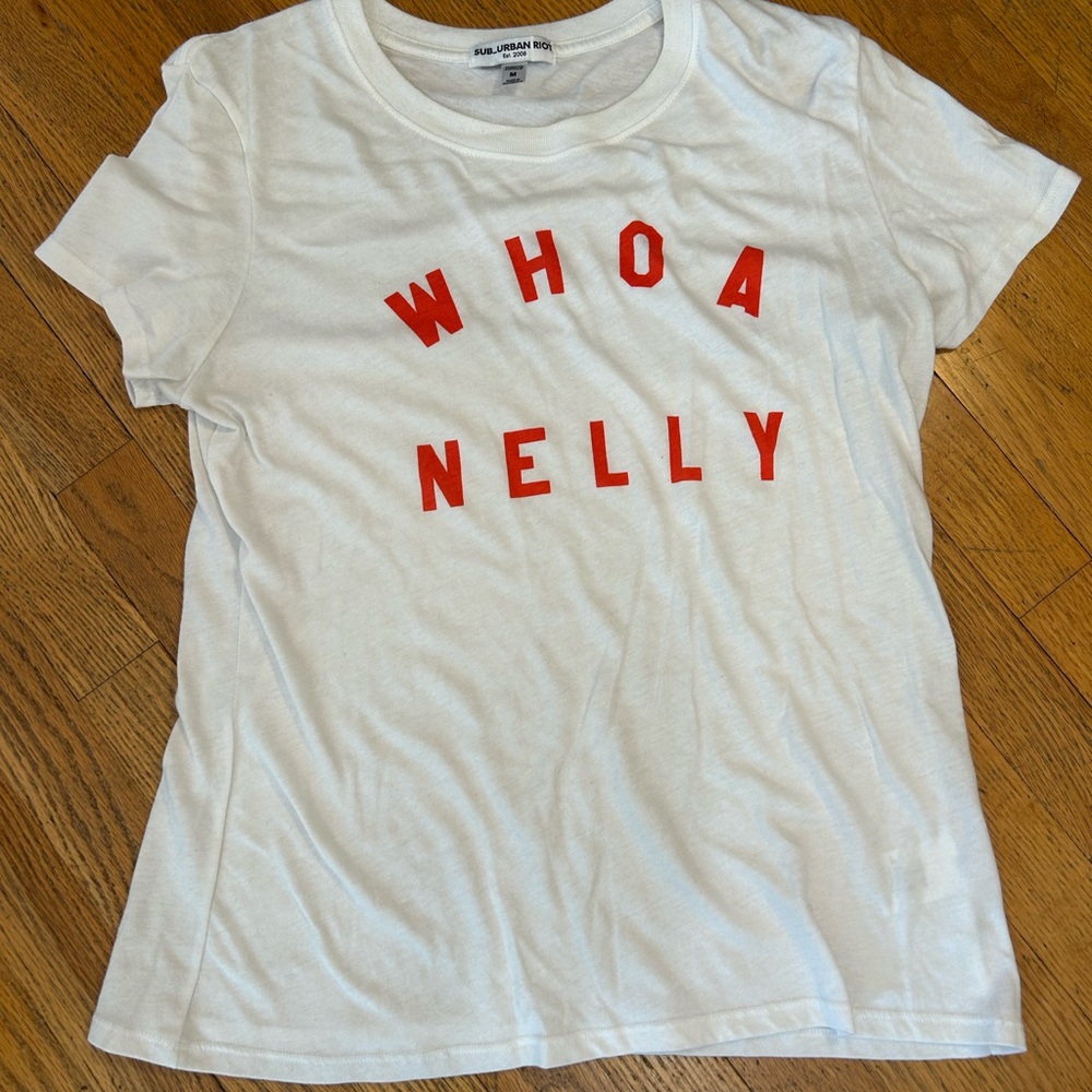 Sub_Urban Riot White Tee with Red Print